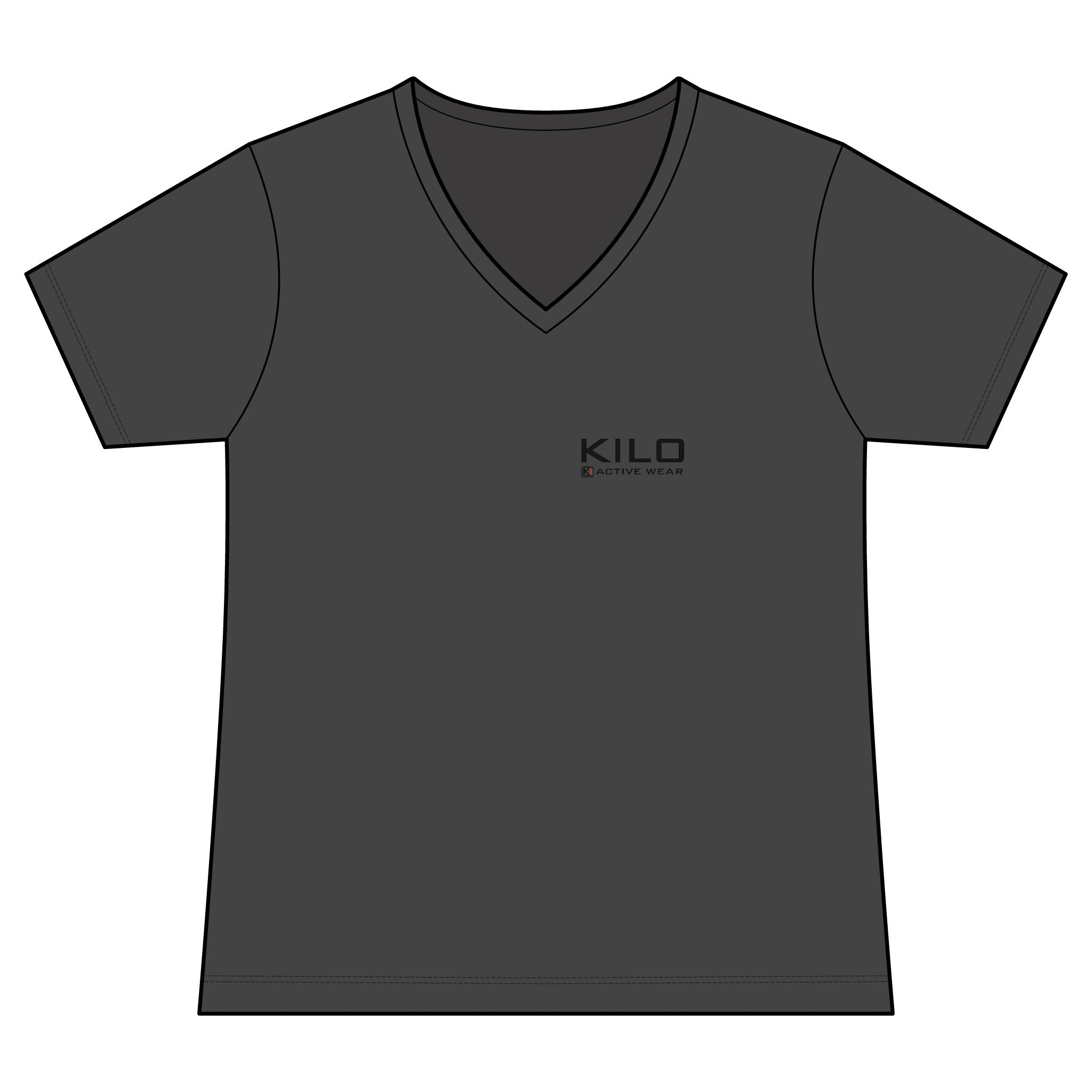 Women's  "fearless" V‑Neck Tee