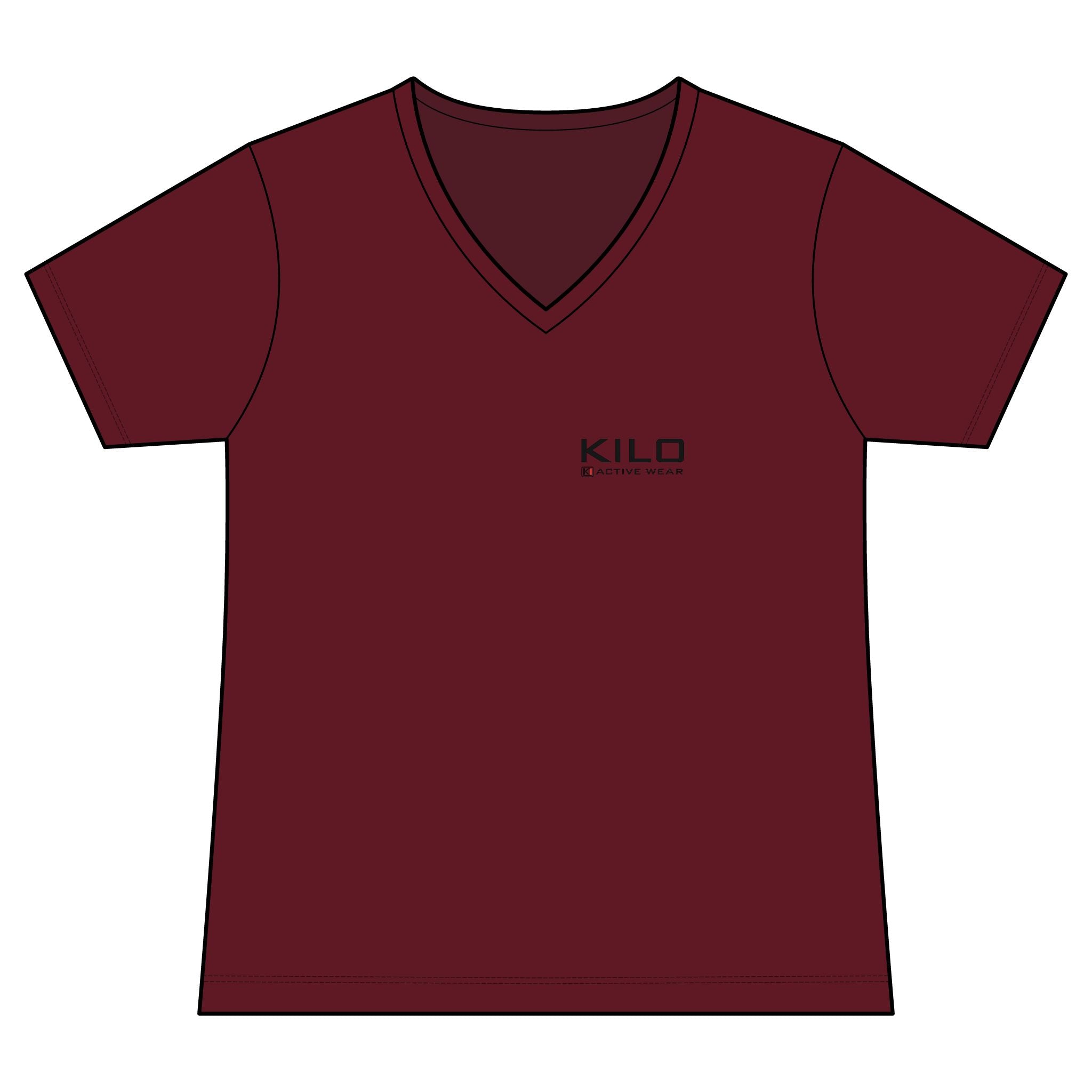 Women's  "fearless" V‑Neck Tee