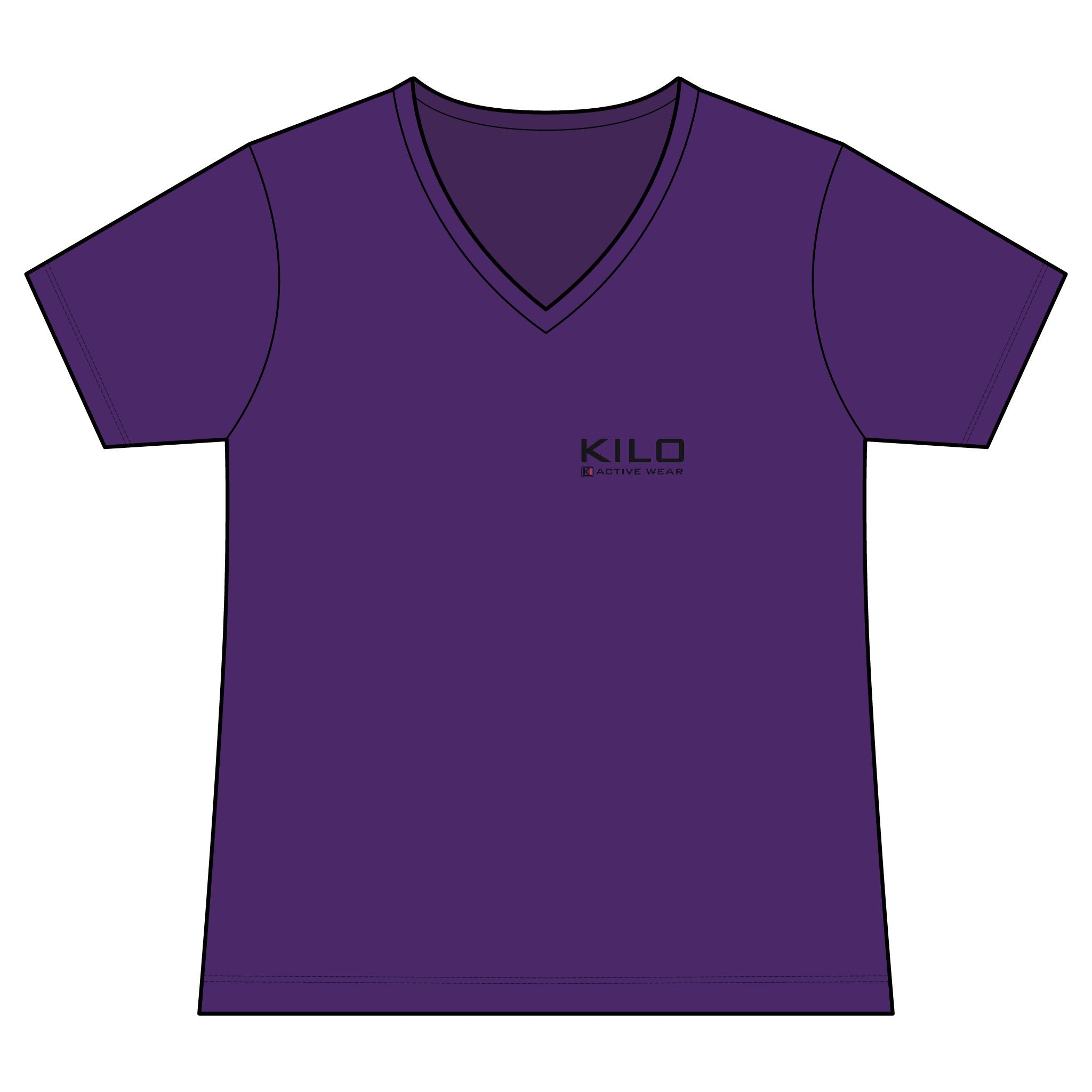Women's  "fearless" V‑Neck Tee