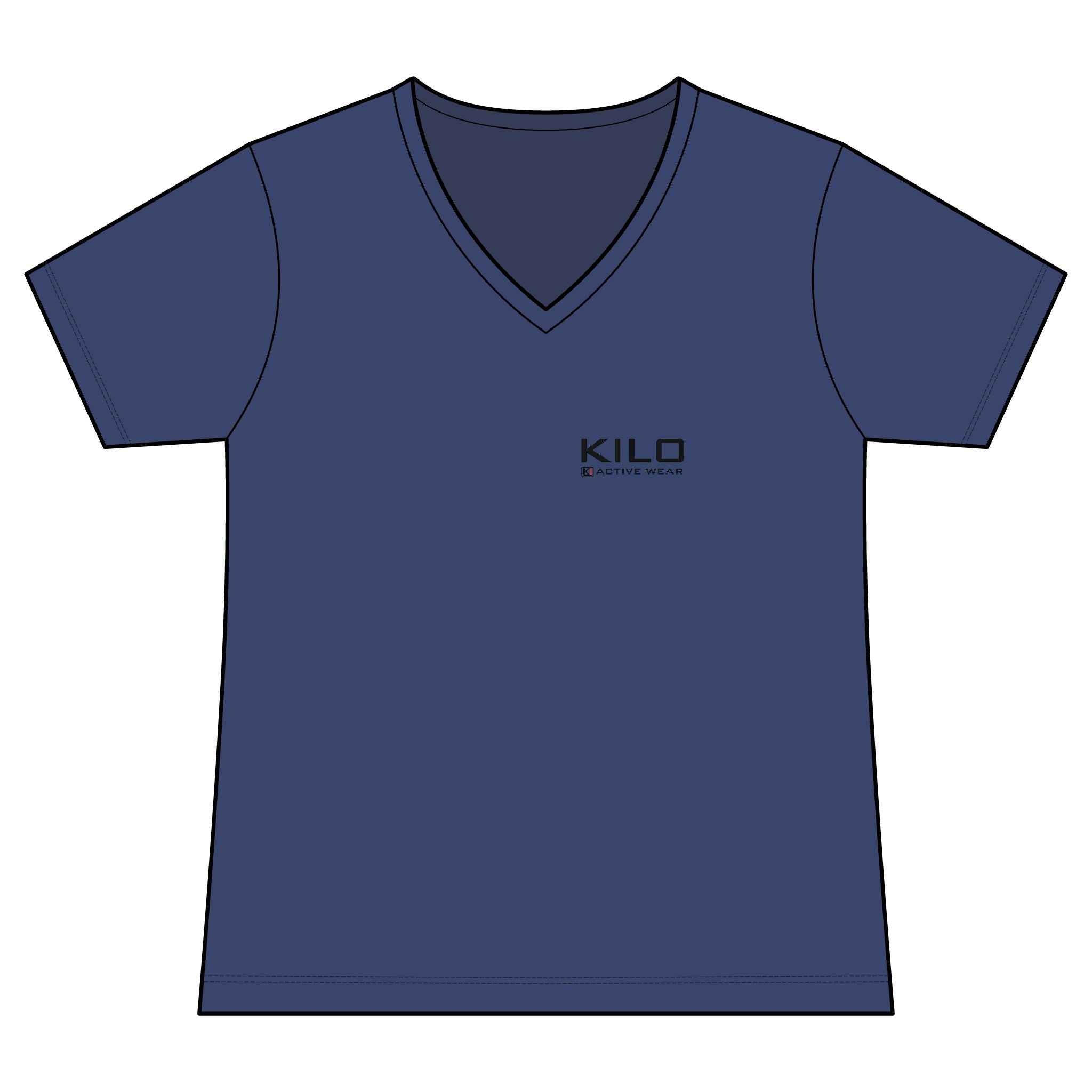 Women's  "fearless" V‑Neck Tee