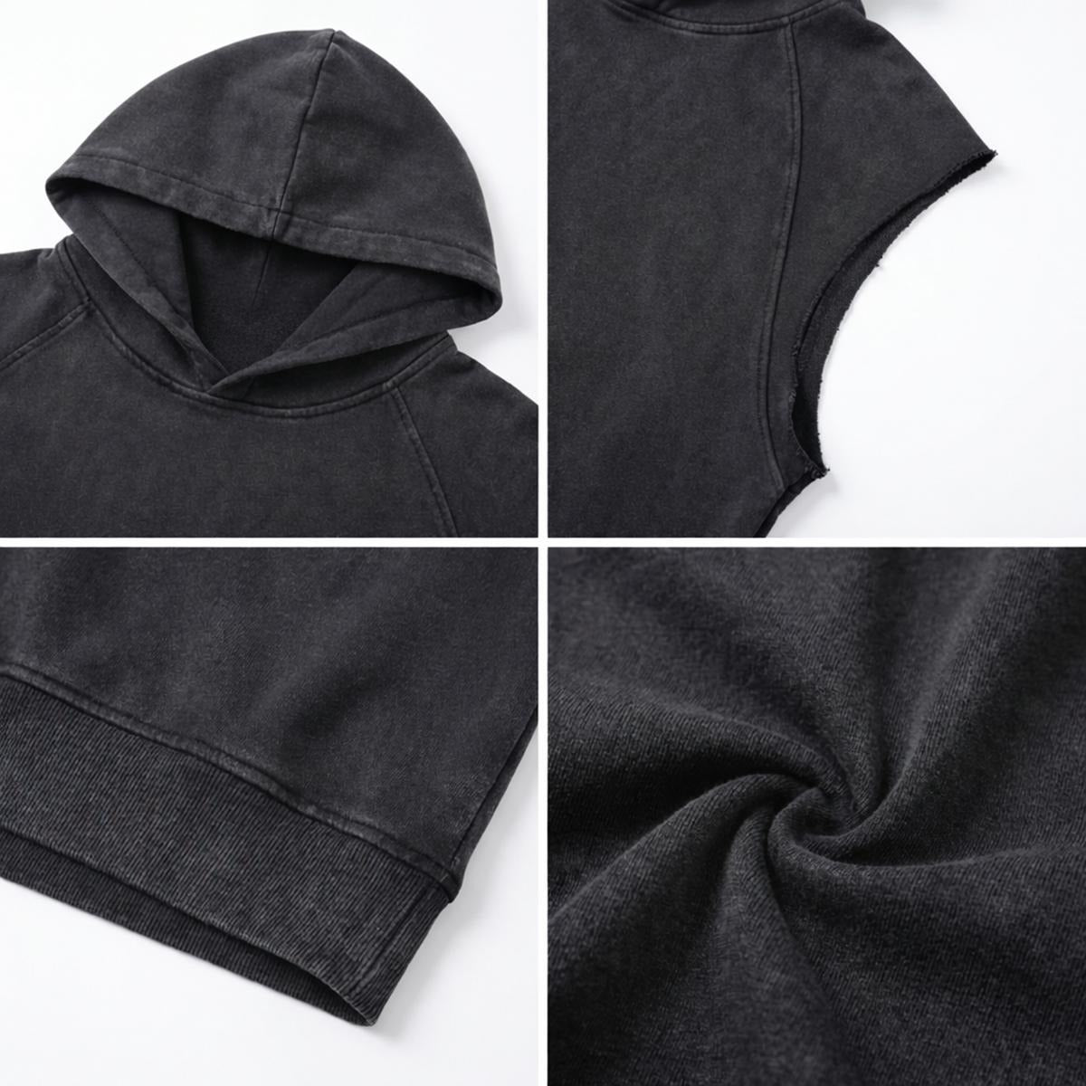 Men's Loose "K-Swag" Sleeveless Hoodie|320GSM DTG