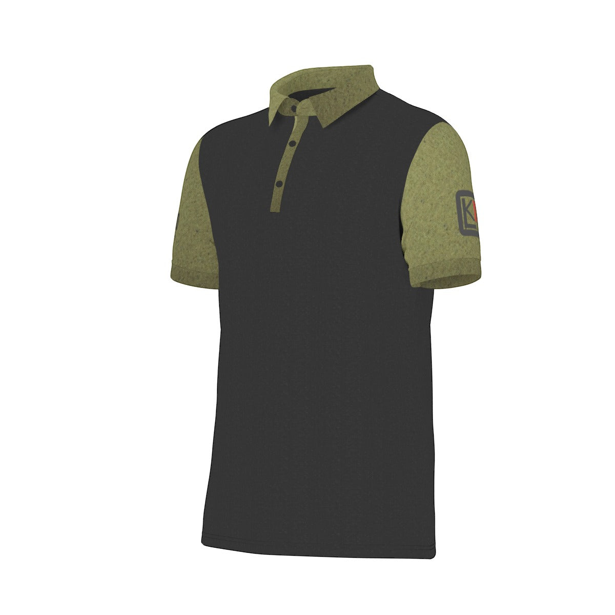 Strong and Silent Men's Stretch Collar Polo Shirt
