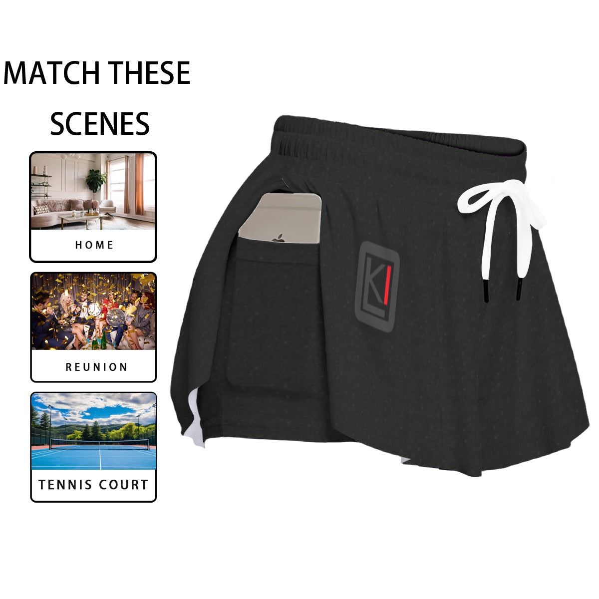The K-Skort Women's Sport Skorts With Pocket