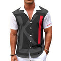 "KILO" Men's Hawaiian Shirt With Button Closure