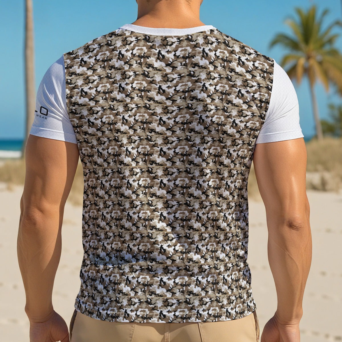 KAMMO Print Men's V-Neck T-Shirt