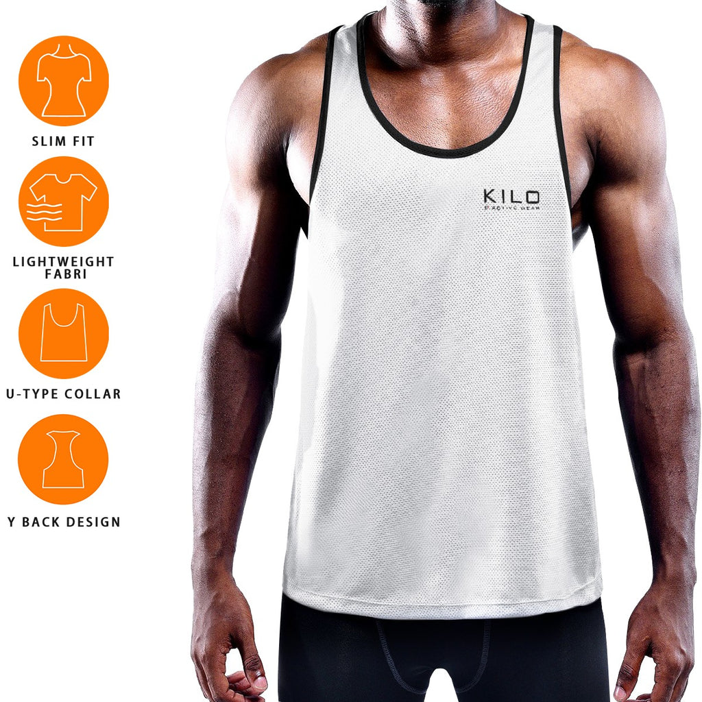 "K-Show" Men's Slim Y-Back Muscle Tank Top