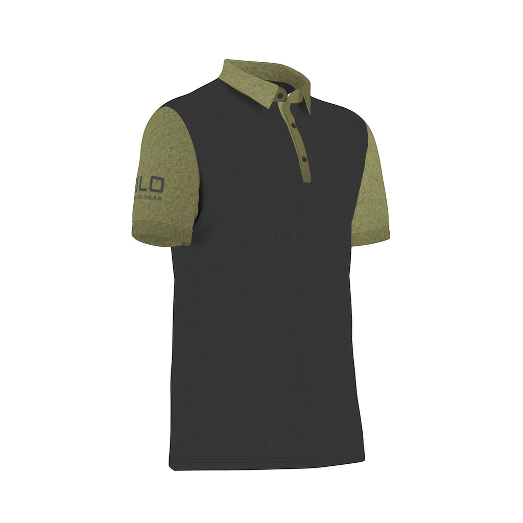 Strong and Silent Men's Stretch Collar Polo Shirt