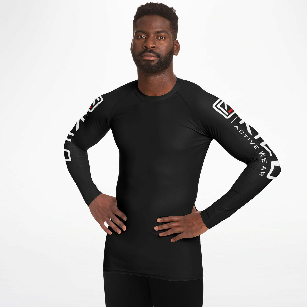 Man wearing KILO K-FIT Rashguard - side view