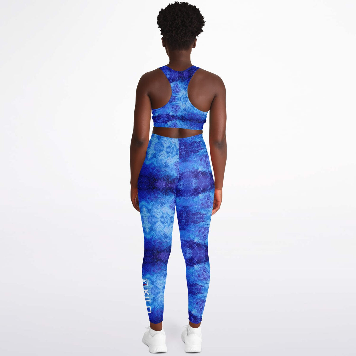 Woman wearing KILO K-Padded Sports Bra & Leggings Set - back