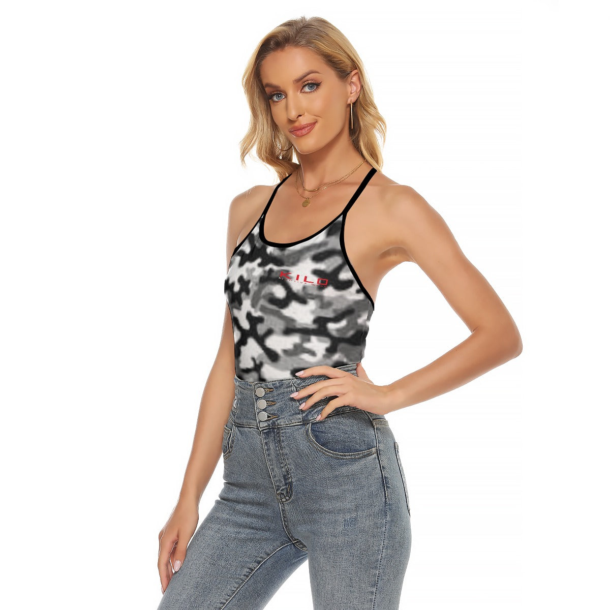 "Kriss-Kross" Open Back Tank Top