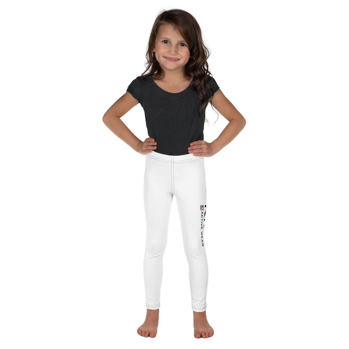 KILO Kids' Leggings, front view – veteran-owned Kilo Activewear