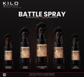 Battle Spray body spray lineup - Mahogany Teakwood, Whipped Lavender, Black Cardamom & Cream, White Copal, White Eucalyptus