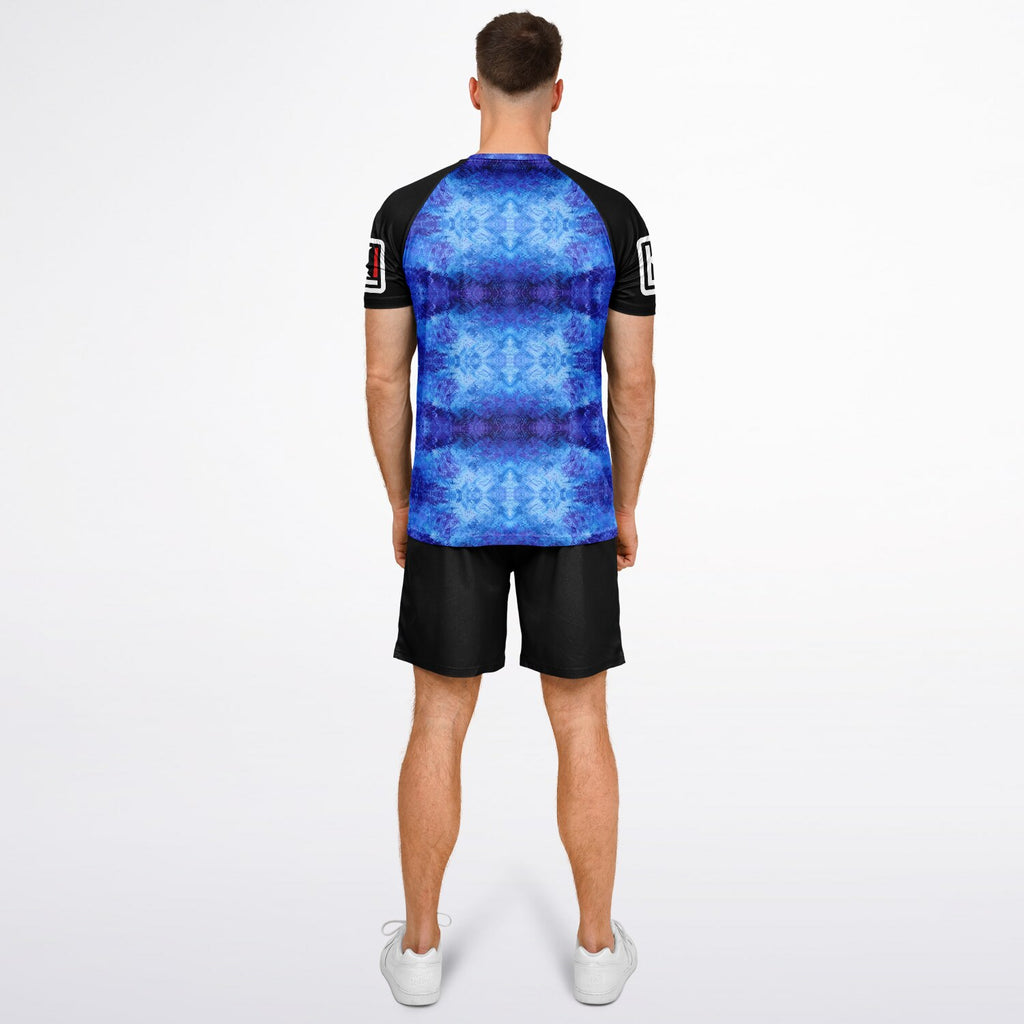 Man wearing blue KILO K-Soccer Set - back