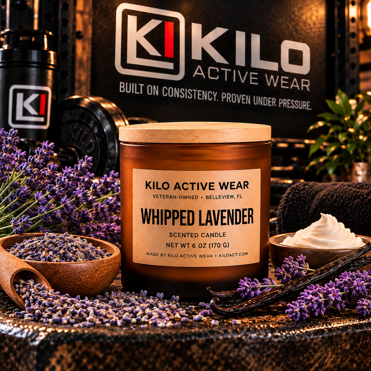 KILO Whipped Lavender hand-poured soy candle
