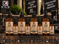 Gladiator Glaze Beard Oil 1 fl oz and 2 fl oz bottles, all 5 scents, by Kilo Activewear