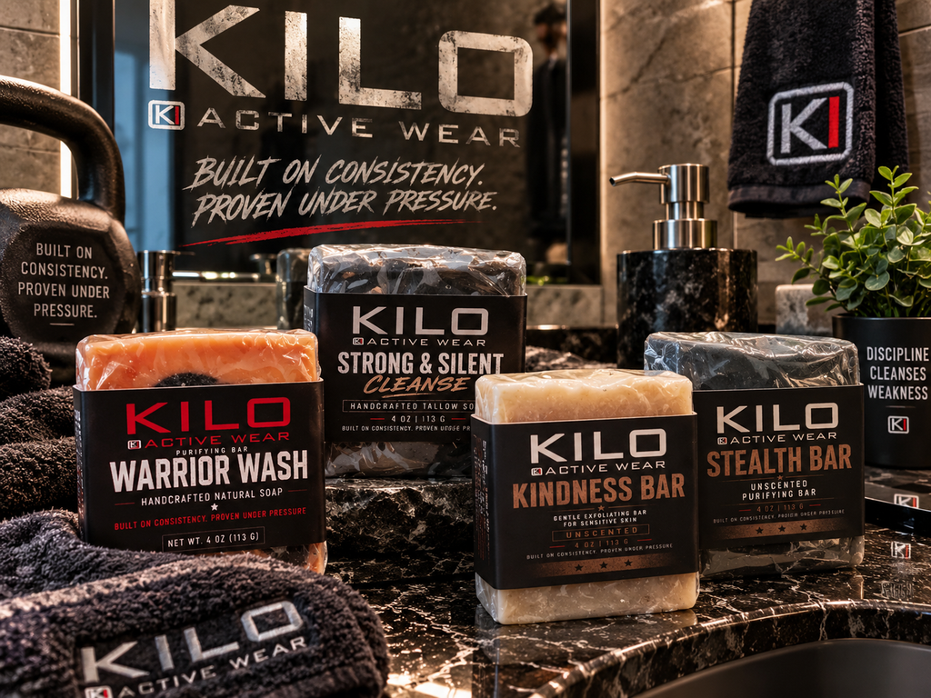 KILO Soap Bars handcrafted small-batch soap collection by Kilo Activewear
