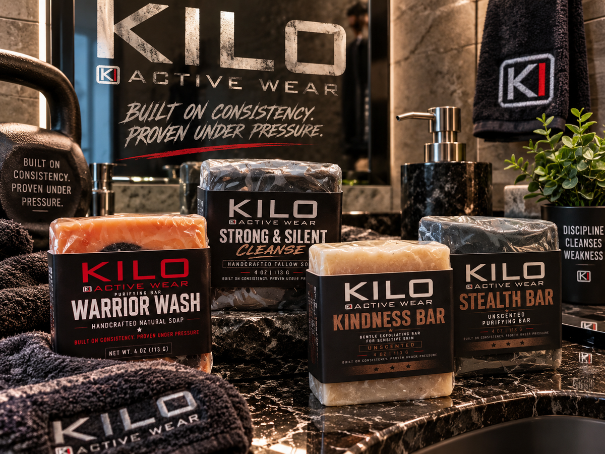 KILO Soap Bars handcrafted small-batch soap collection by Kilo Activewear