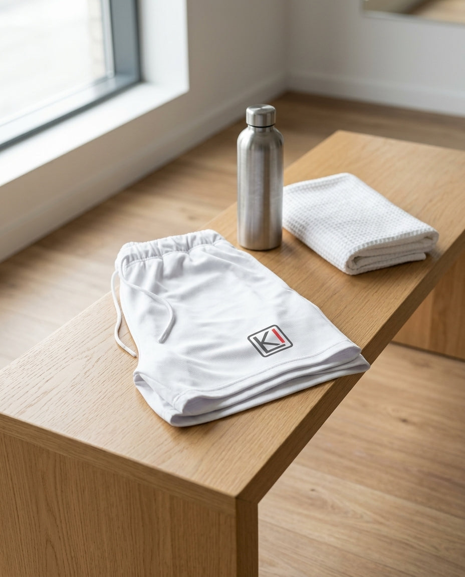 Athletic sweat shorts — lifestyle_context | Generated by Modelize