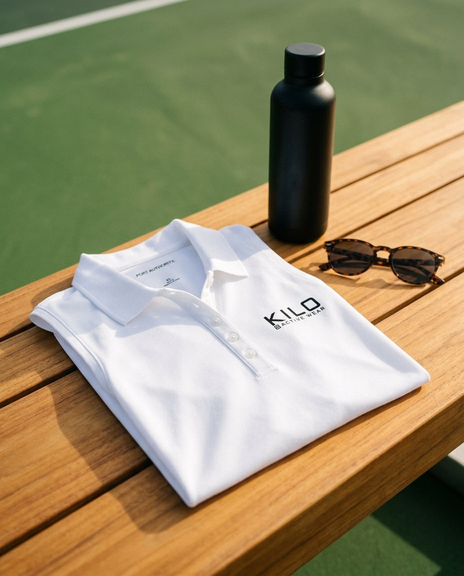 Sleeveless Polo Shirt — Active Leisure Lifestyle | Generated by Modelize