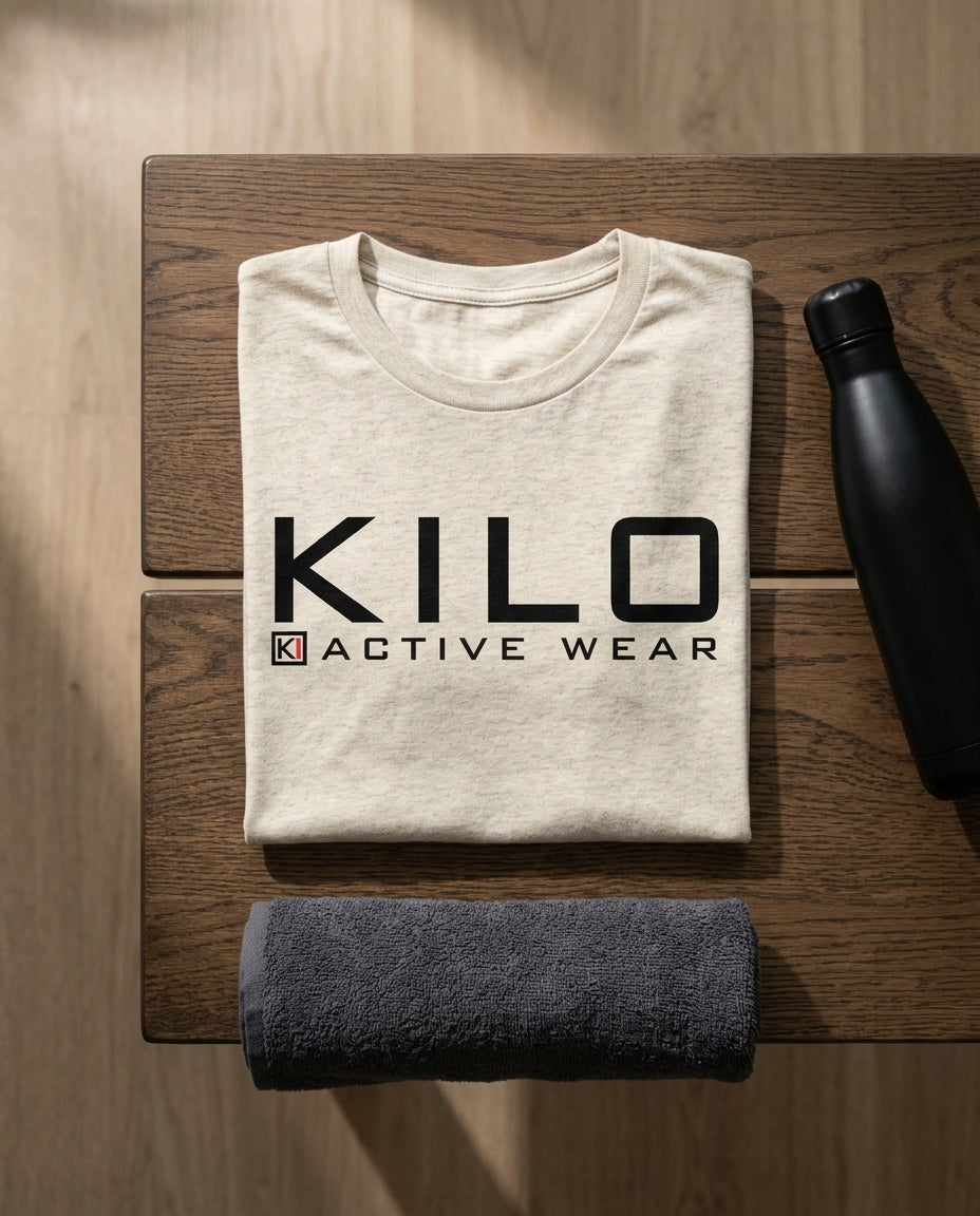 Short-sleeve crewneck t-shirt — Athletic Lifestyle Flat Lay | Generated by Modelize
