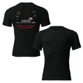 KILO Veterans Day Tri-Blend Tee in Solid Black Tri-Blend, front and back view – veteran-owned Kilo Activewear